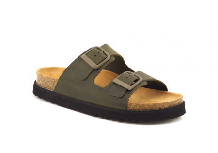 Scholl Malerra Sandal - Khaki (Dam) i gruppen Vrdskor / Skotyper / Sandaler utan hlrem / Dam hos shoemed.se (KHAKI_8004373541087_F31r)