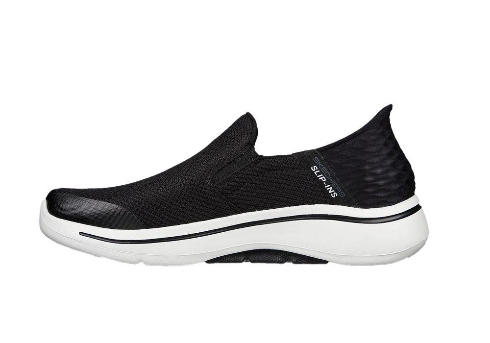 Skechers Mens Go Walk Arch Fit Slip-on - Svart/Vit (Herr) i gruppen Yrkesgrupper / Yrke / Skolor / Herr hos shoemed.se (SVART_196642414562_2162r)