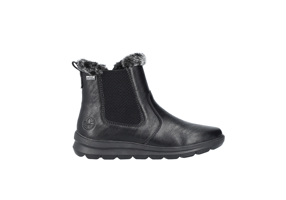 Rieker Z0061-00 Boots - Svart (Dam) i gruppen Fritidsskor / Skotyper / Boots / Dam hos shoemed.se (SVART_4061811618910_Z00r)