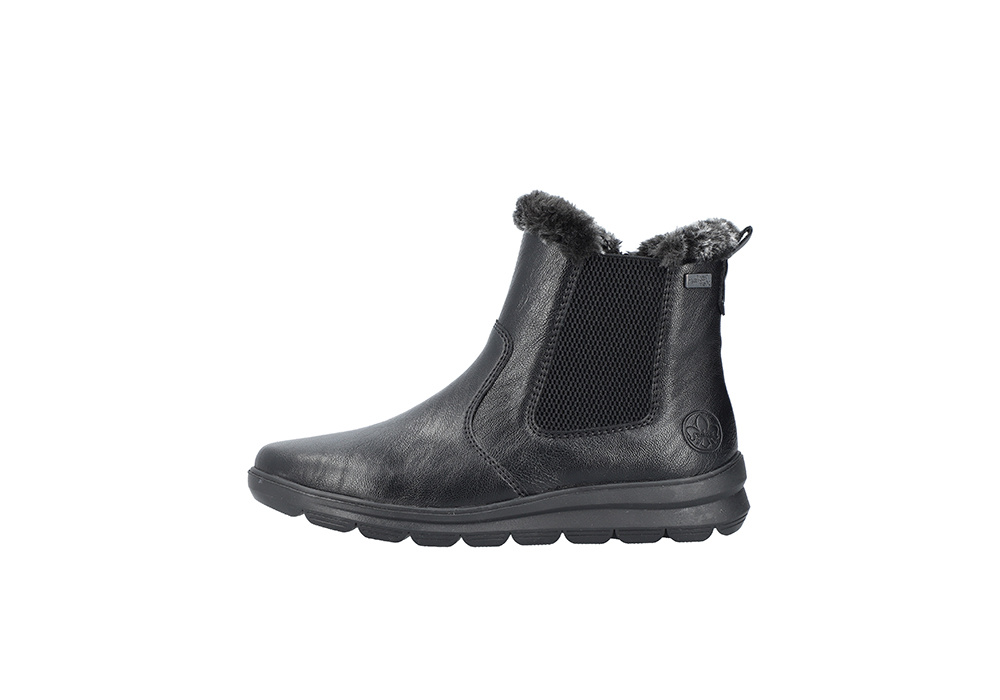 Rieker Z0061-00 Boots - Svart (Dam) i gruppen Fritidsskor / Skotyper / Boots / Dam hos shoemed.se (SVART_4061811618910_Z00r)